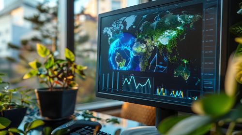 computer-monitor-with-blue-screen-that-says-graph